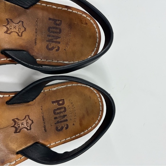 Pons Black Leather Men’s Sandals main image 4